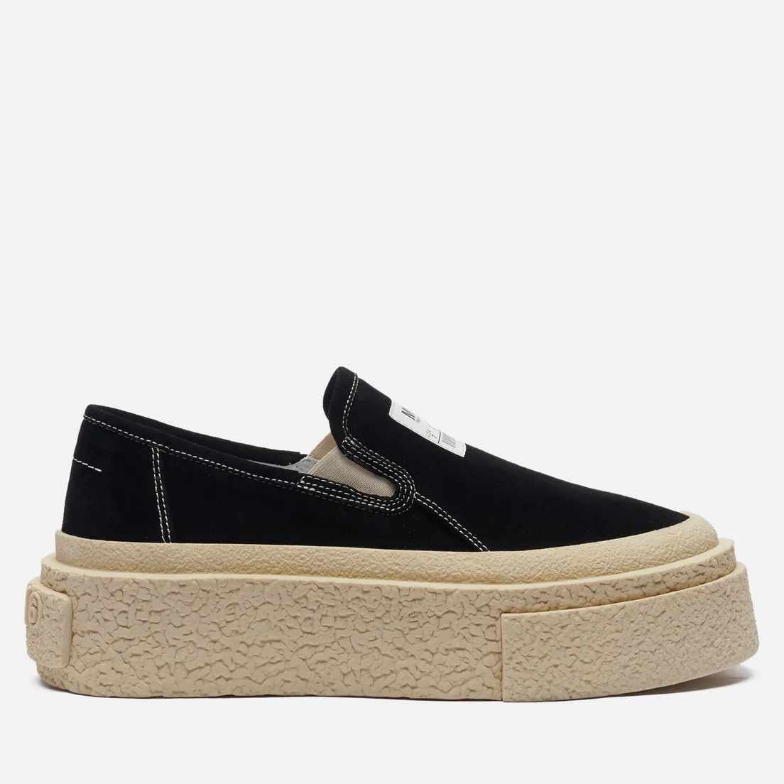 Maison Margiela MM6 Женские кеды Slip-On Platform Leather
