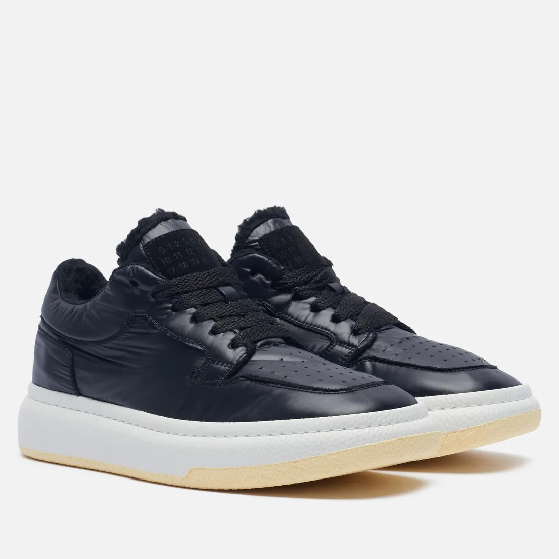 Maison Margiela MM6 Женские кроссовки Low Basketball Fur