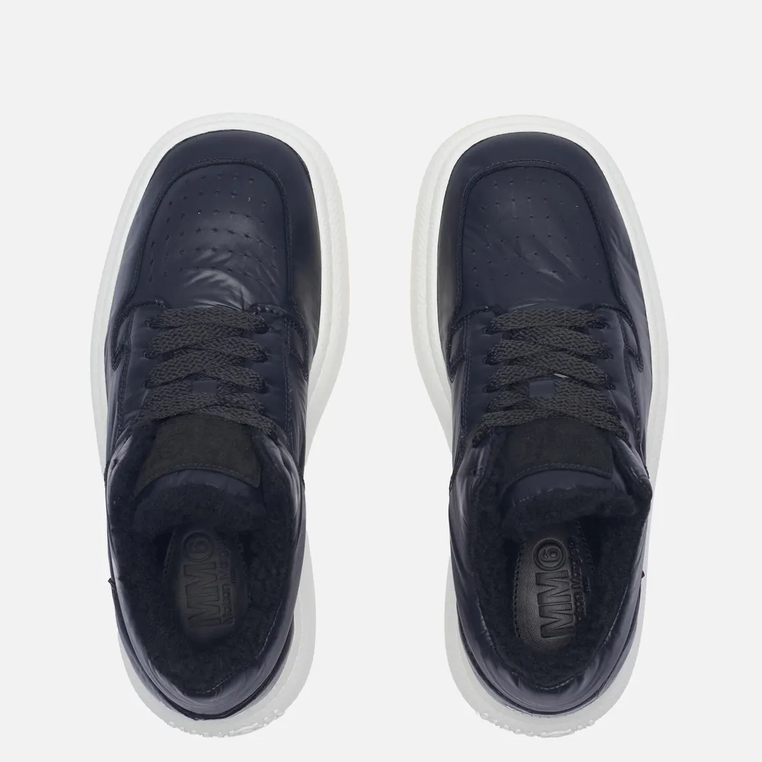 Maison Margiela MM6 Женские кроссовки Low Basketball Fur