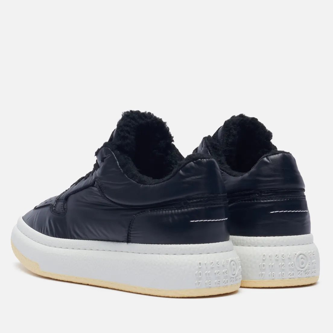 Maison Margiela MM6 Женские кроссовки Low Basketball Fur