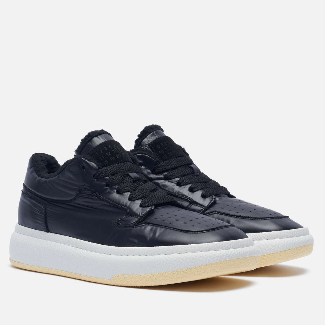 Maison Margiela MM6 Мужские кроссовки Low Basketball Fur