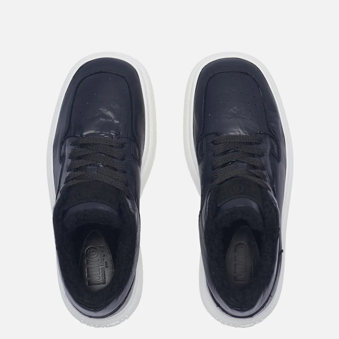 Maison Margiela MM6 Мужские кроссовки Low Basketball Fur