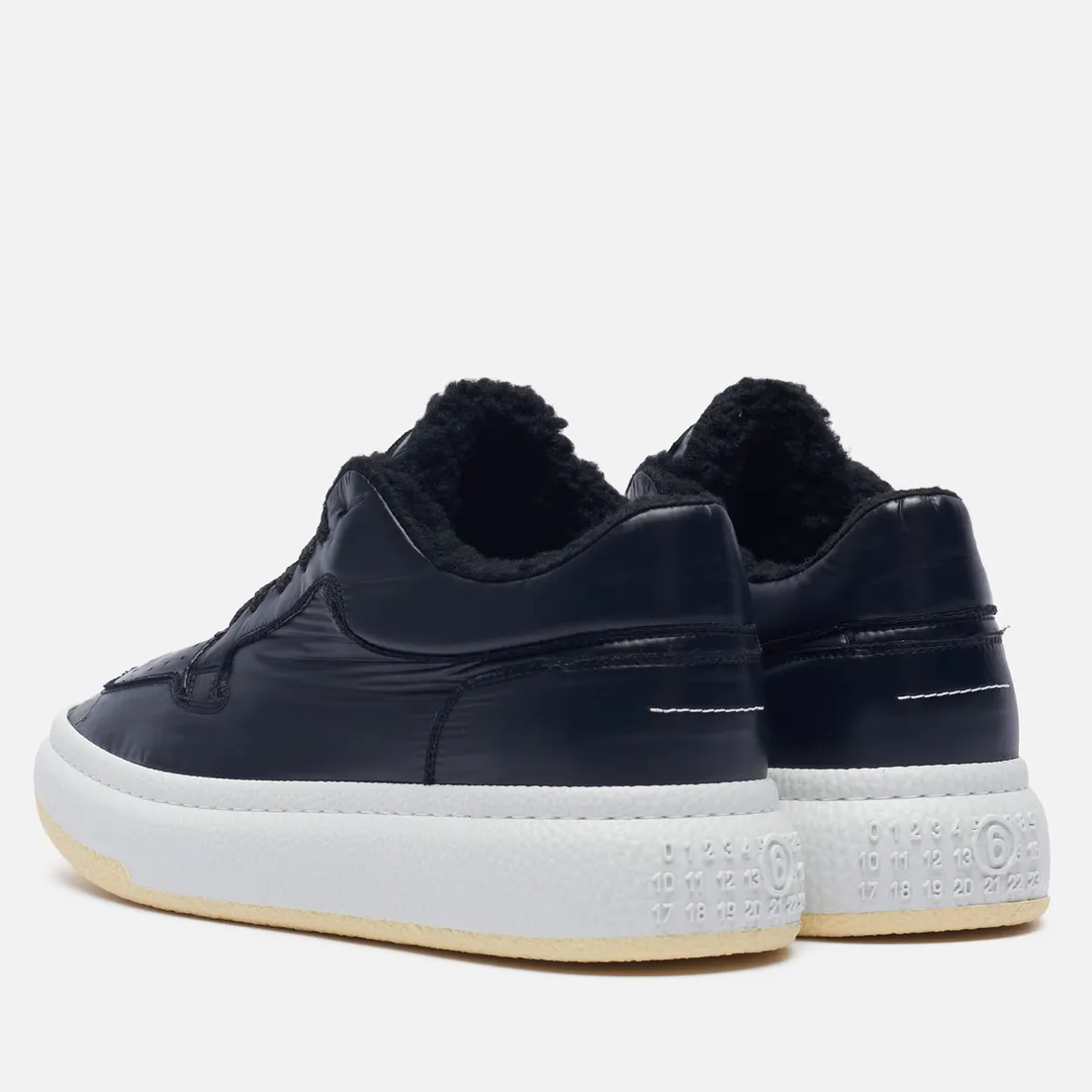 Maison Margiela MM6 Мужские кроссовки Low Basketball Fur