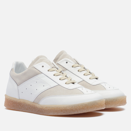 фото Женские кроссовки maison margiela mm6 6 court, цвет белый, размер 36 eu