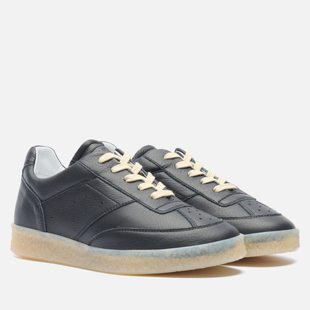 Женские кроссовки Maison Margiela MM6 6 Court FW24, цвет чёрный, размер 37 EU