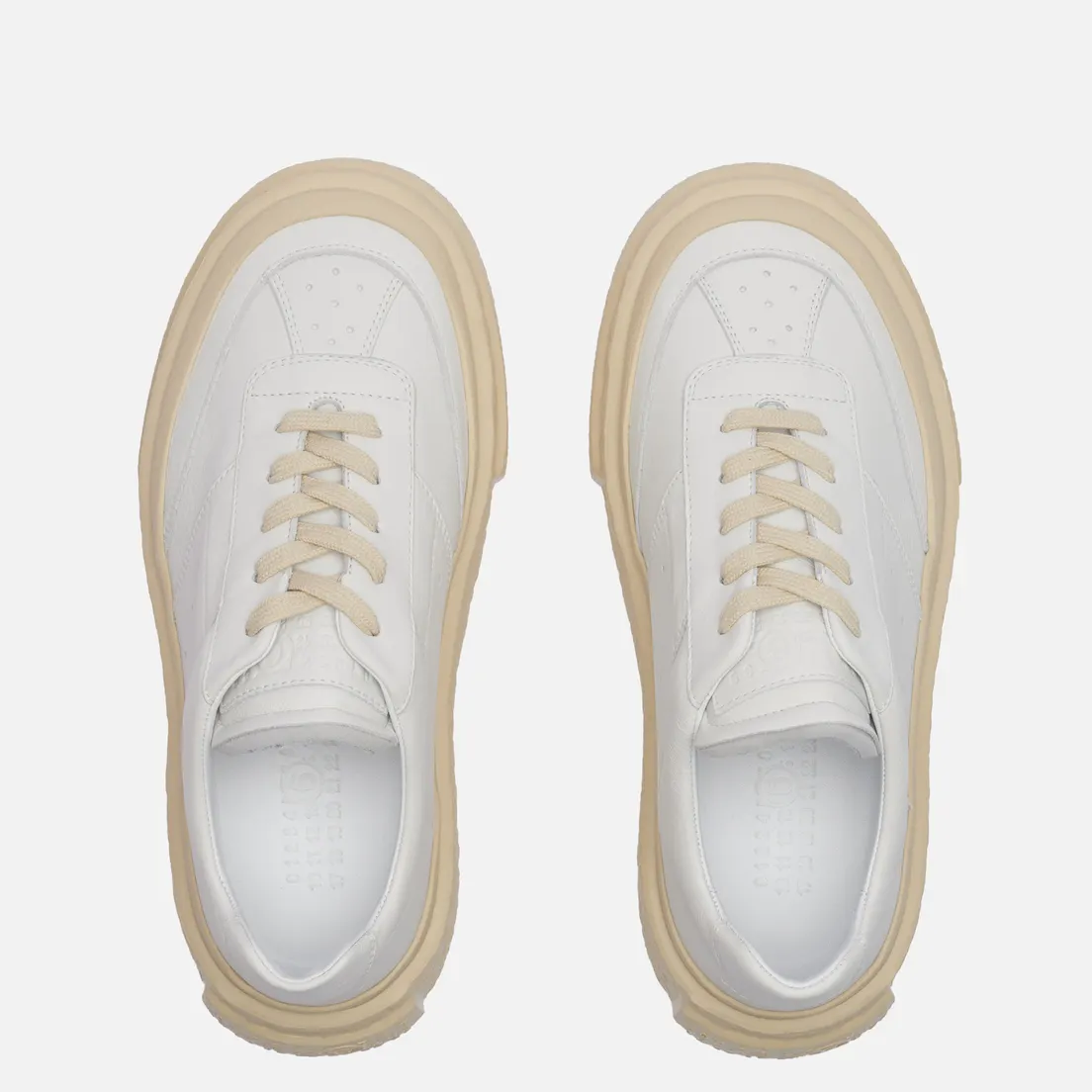 Maison Margiela MM6 Женские кроссовки Panelled Platform Leather