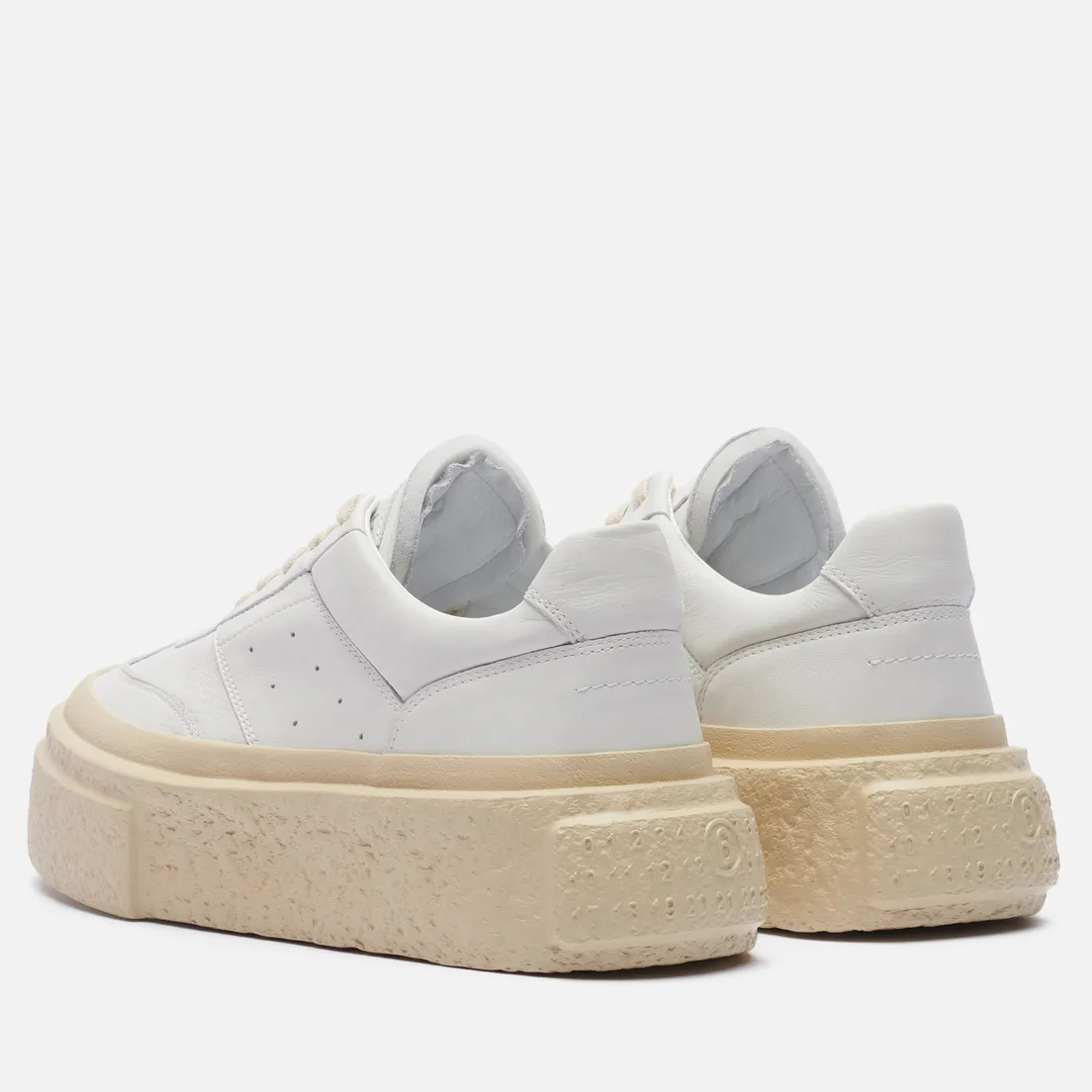 Maison Margiela MM6 Женские кроссовки Panelled Platform Leather