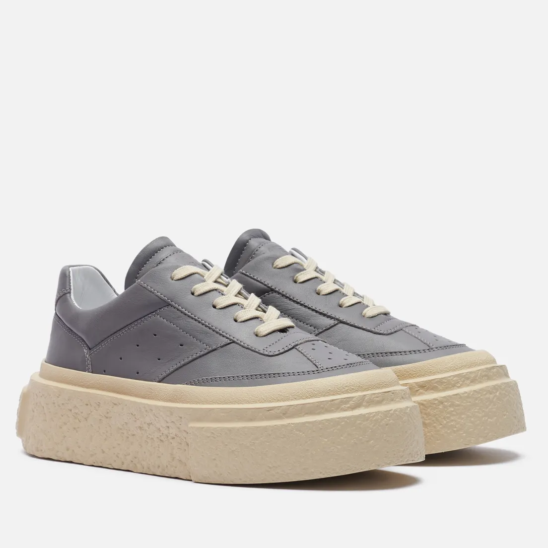 Maison Margiela MM6 Женские кроссовки Panelled Platform Leather