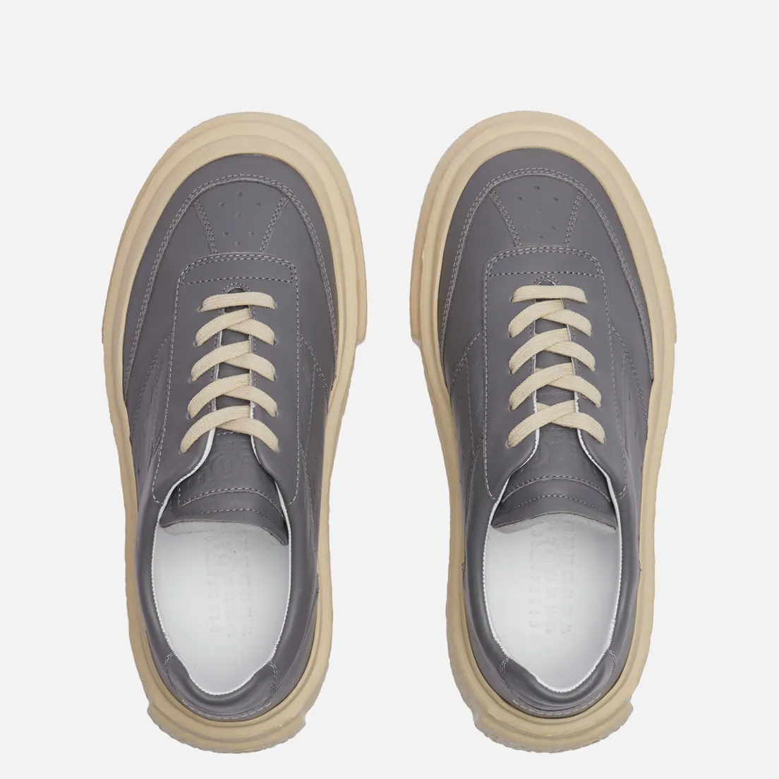 Maison Margiela MM6 Женские кроссовки Panelled Platform Leather