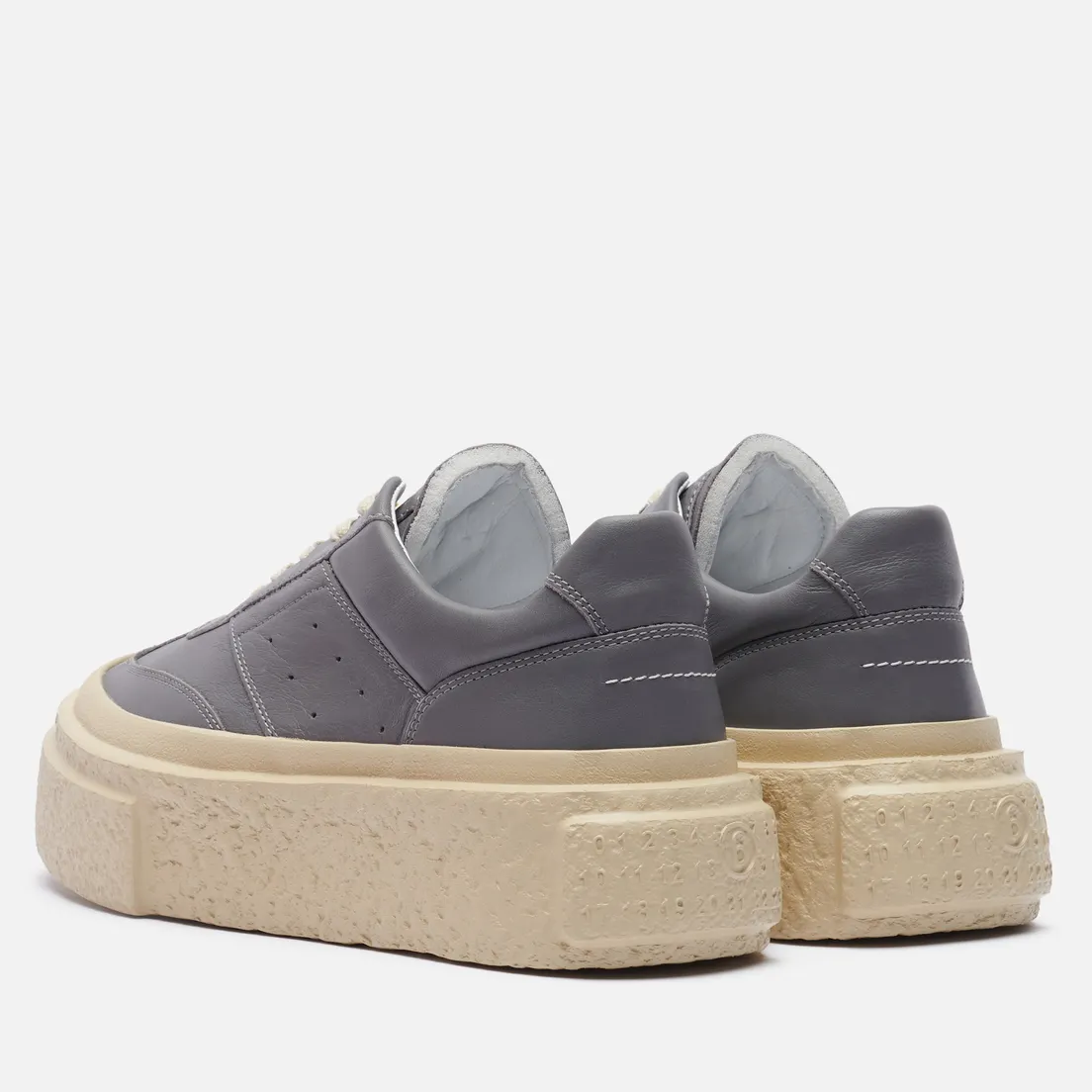 Maison Margiela MM6 Женские кроссовки Panelled Platform Leather