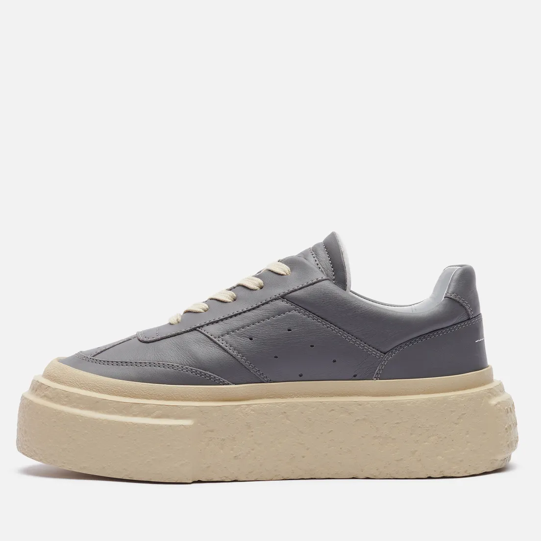 Maison Margiela MM6 Женские кроссовки Panelled Platform Leather