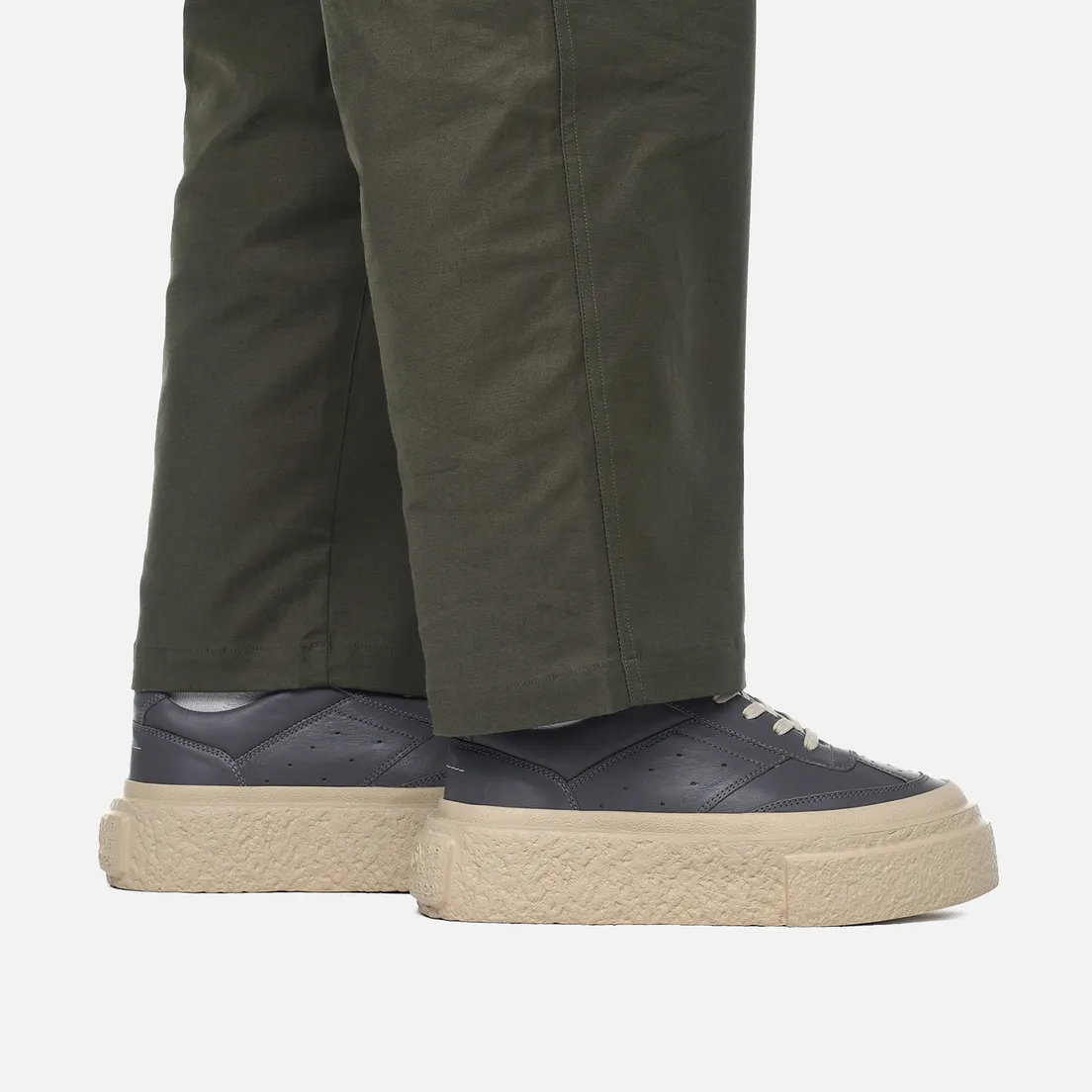 Maison Margiela MM6 Женские кроссовки Panelled Platform Leather