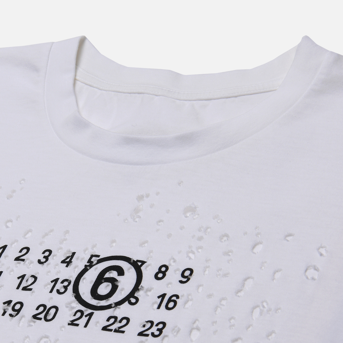 Maison Margiela MM6 Женская футболка Worn Numbers