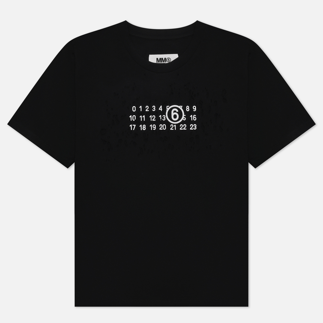 Maison Margiela MM6 Женская футболка Worn Numbers