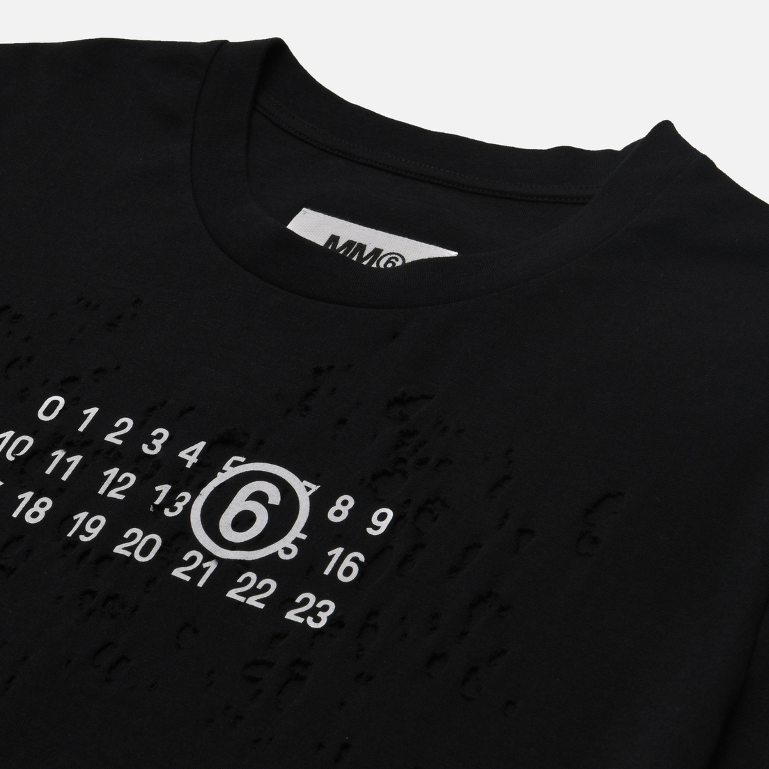 Maison Margiela MM6 Женская футболка Worn Numbers