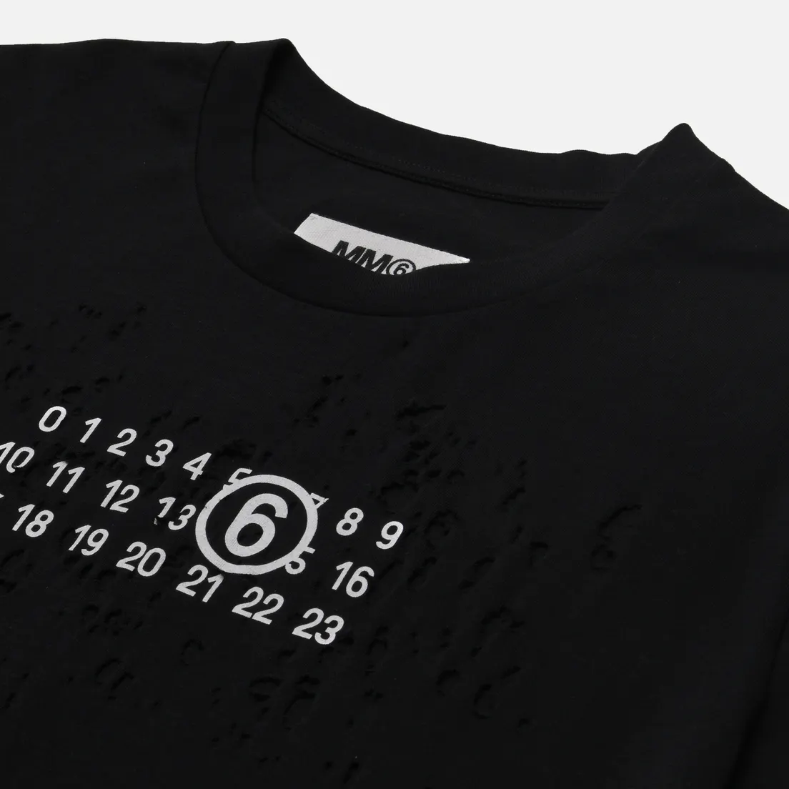 Maison Margiela MM6 Женская футболка Worn Numbers