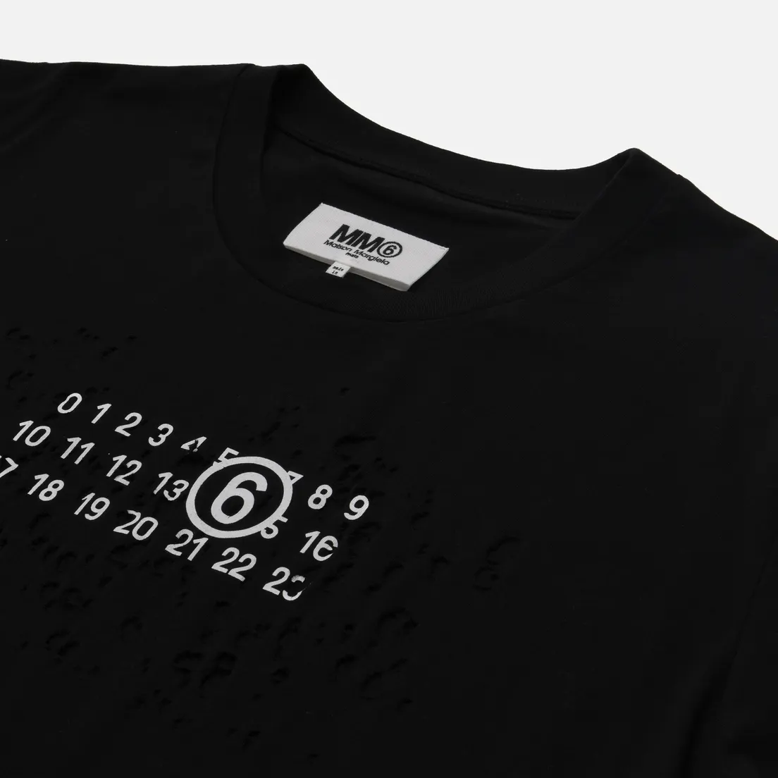 Maison Margiela MM6 Мужская футболка Destroyed Logo