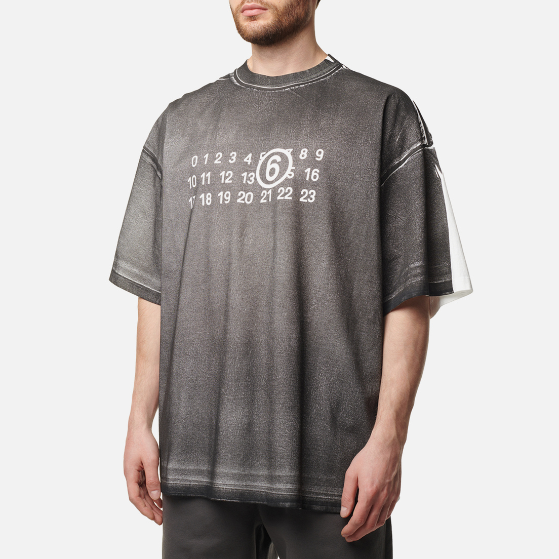 Maison Margiela MM6 Мужская футболка Numerical Logo Print