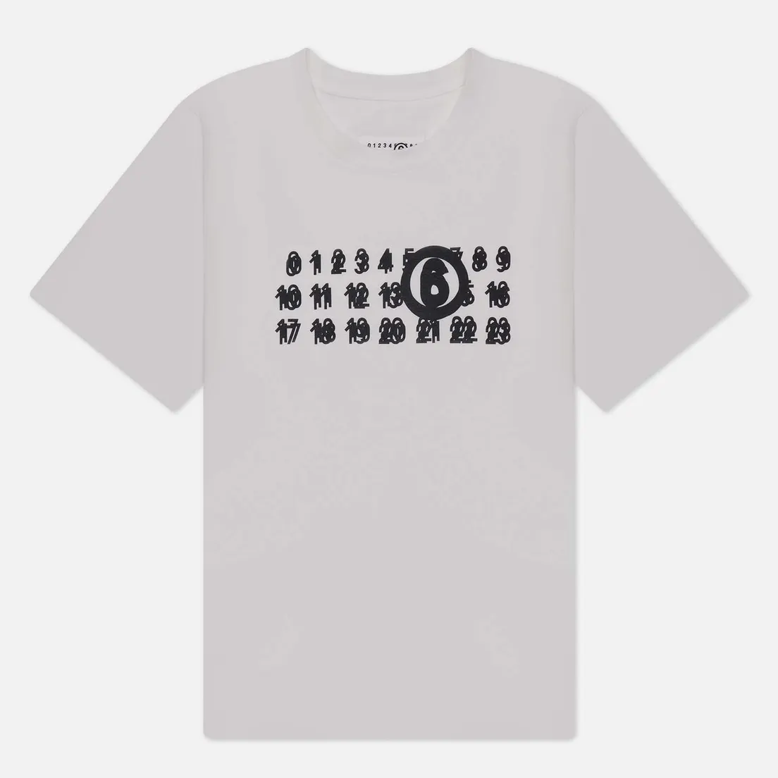Maison Margiela MM6 Мужская футболка Blur Number Logo Print