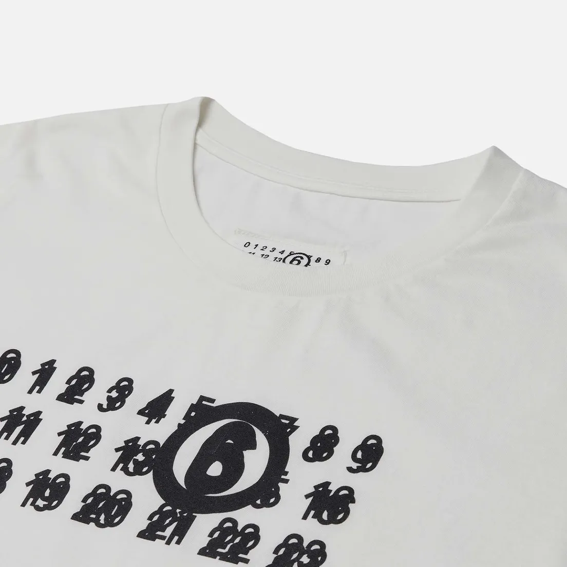 Maison Margiela MM6 Мужская футболка Blur Number Logo Print