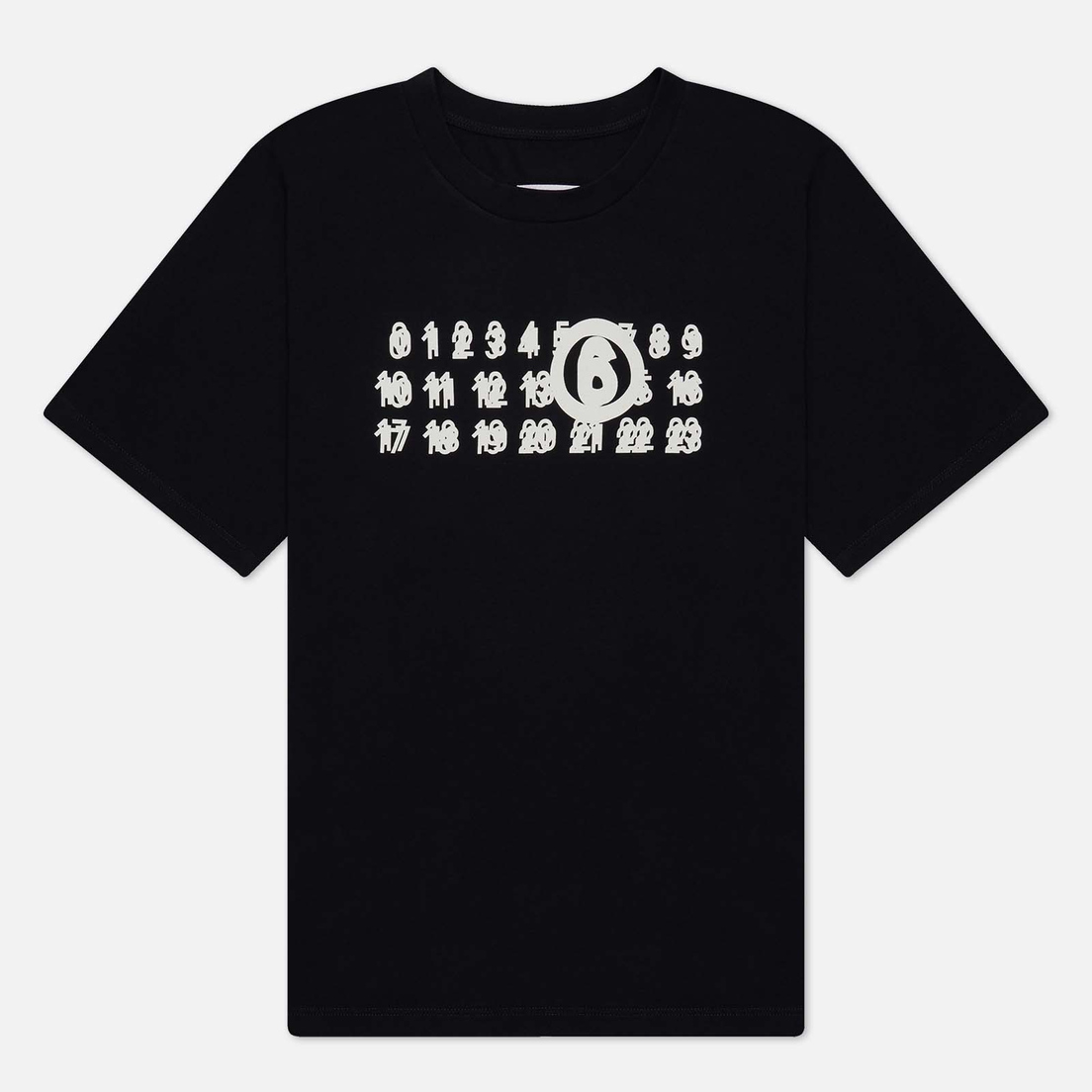 Maison Margiela MM6 Мужская футболка Blur Number Logo Print