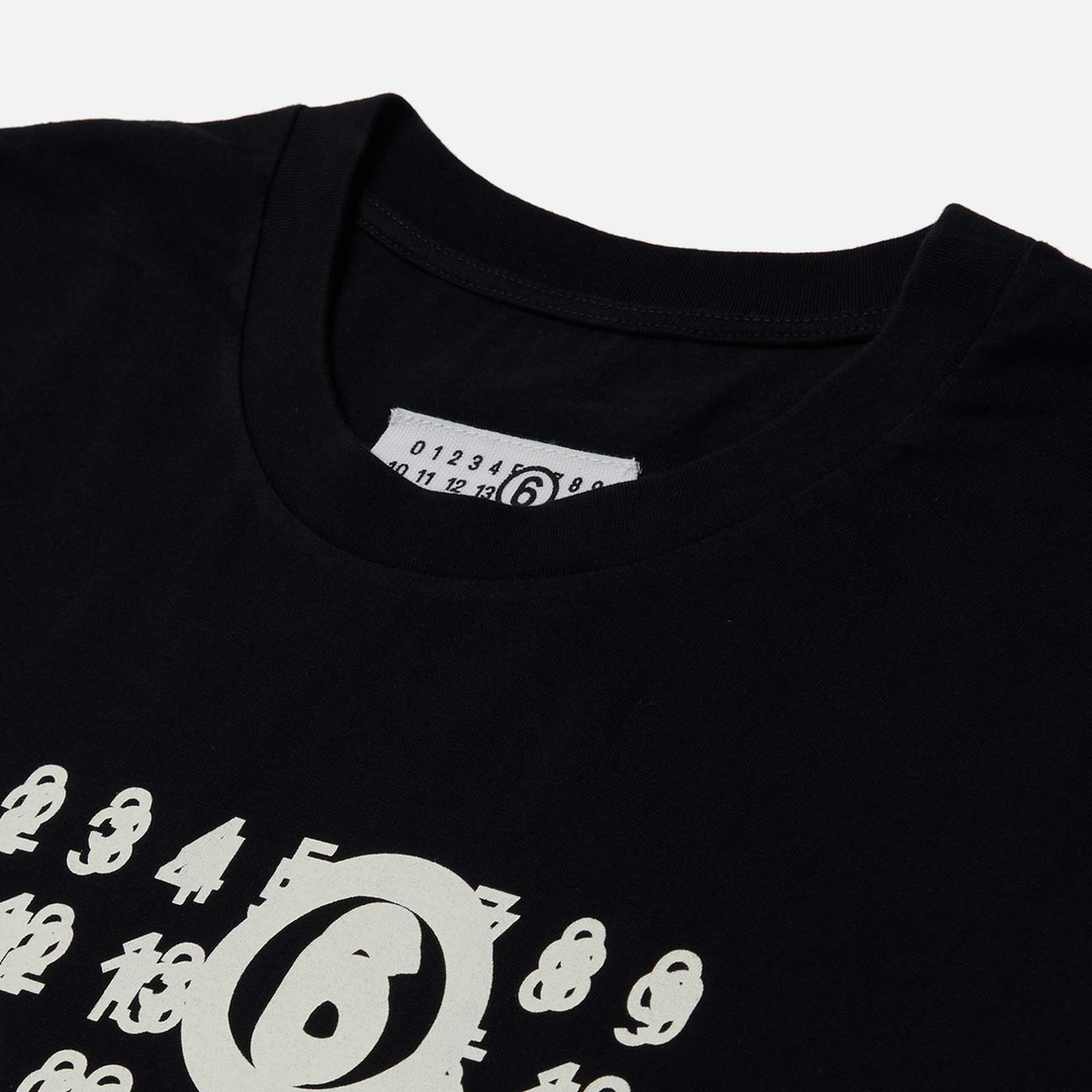 Maison Margiela MM6 Мужская футболка Blur Number Logo Print