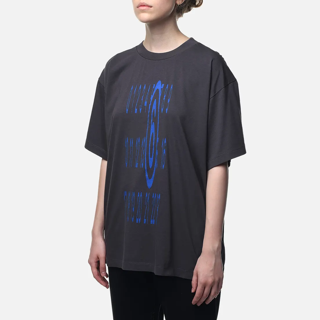 Maison Margiela MM6 Женская футболка Elongated Numeric Printed