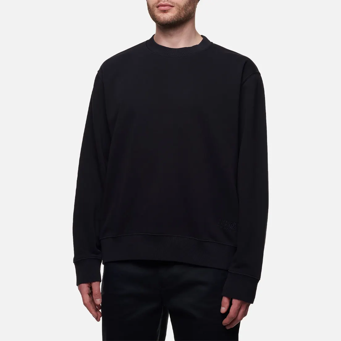 Maison Margiela MM6 Мужская толстовка Plain Logo Crew Neck