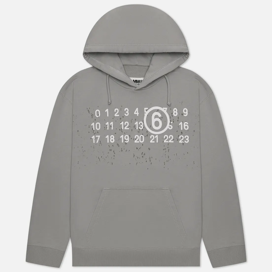 Maison Margiela MM6 Мужская толстовка Destroyed Logo Hoodie