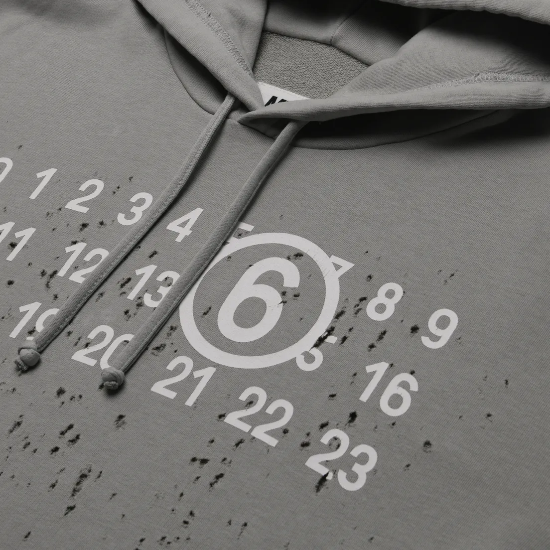 Maison Margiela MM6 Мужская толстовка Destroyed Logo Hoodie