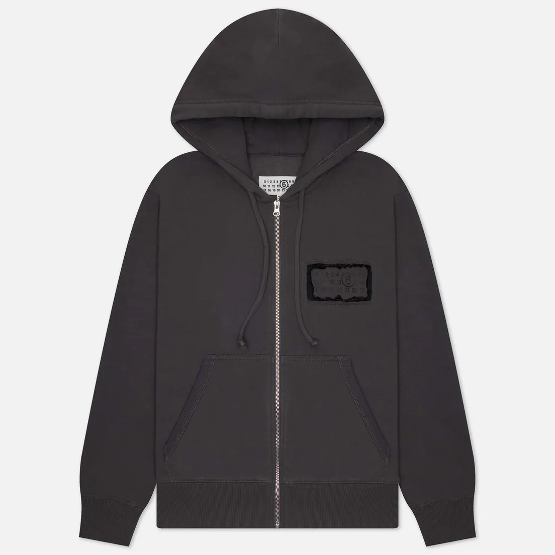 Maison Margiela MM6 Мужская толстовка Through Zip Hoodie