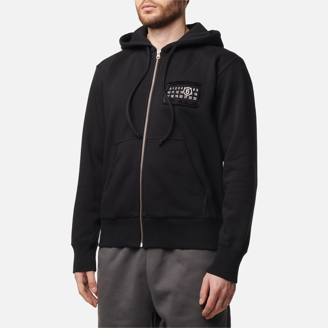 Maison Margiela MM6 Мужская толстовка Through Zip Hoodie