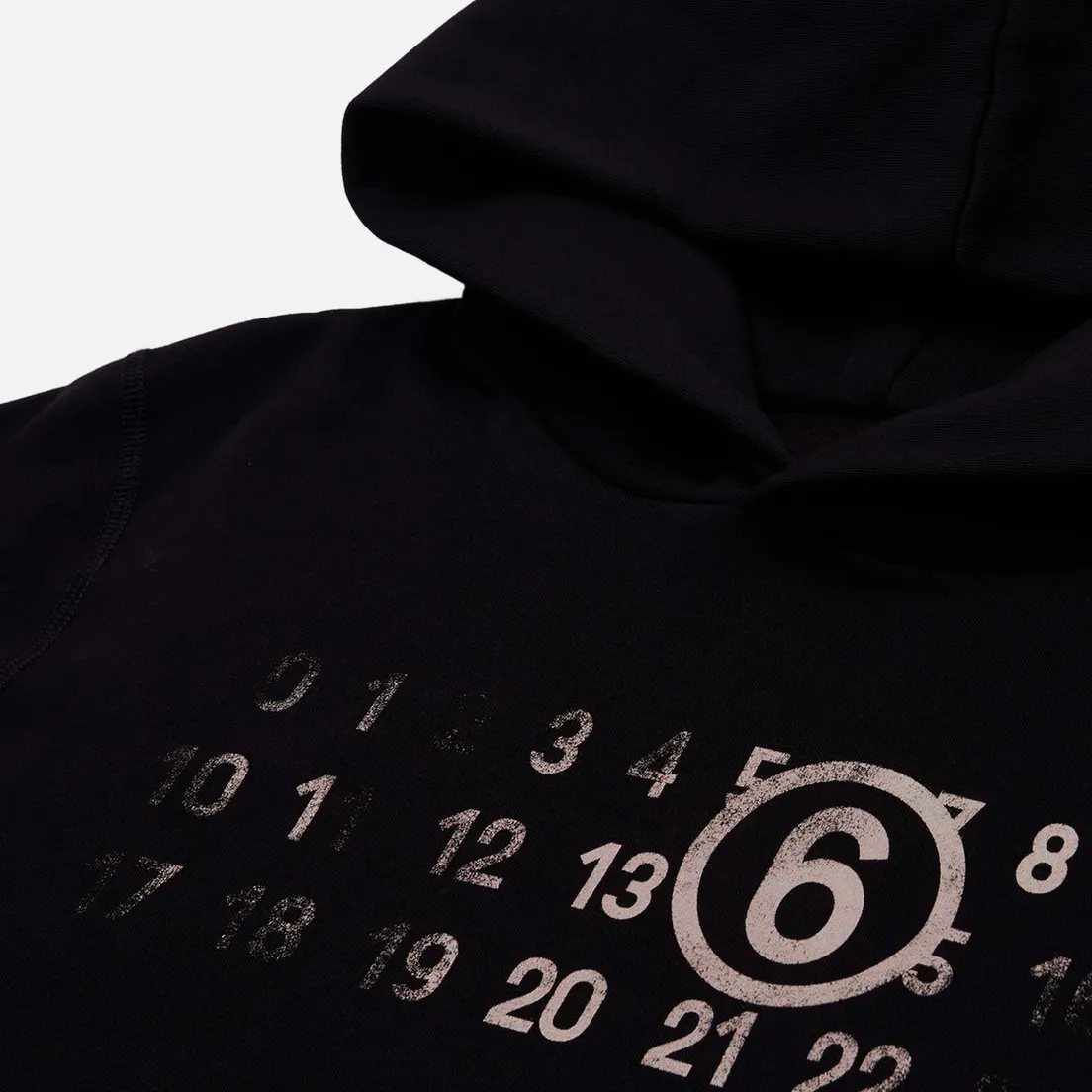 Maison Margiela MM6 Женская толстовка Numerical Logo Print Hoodie