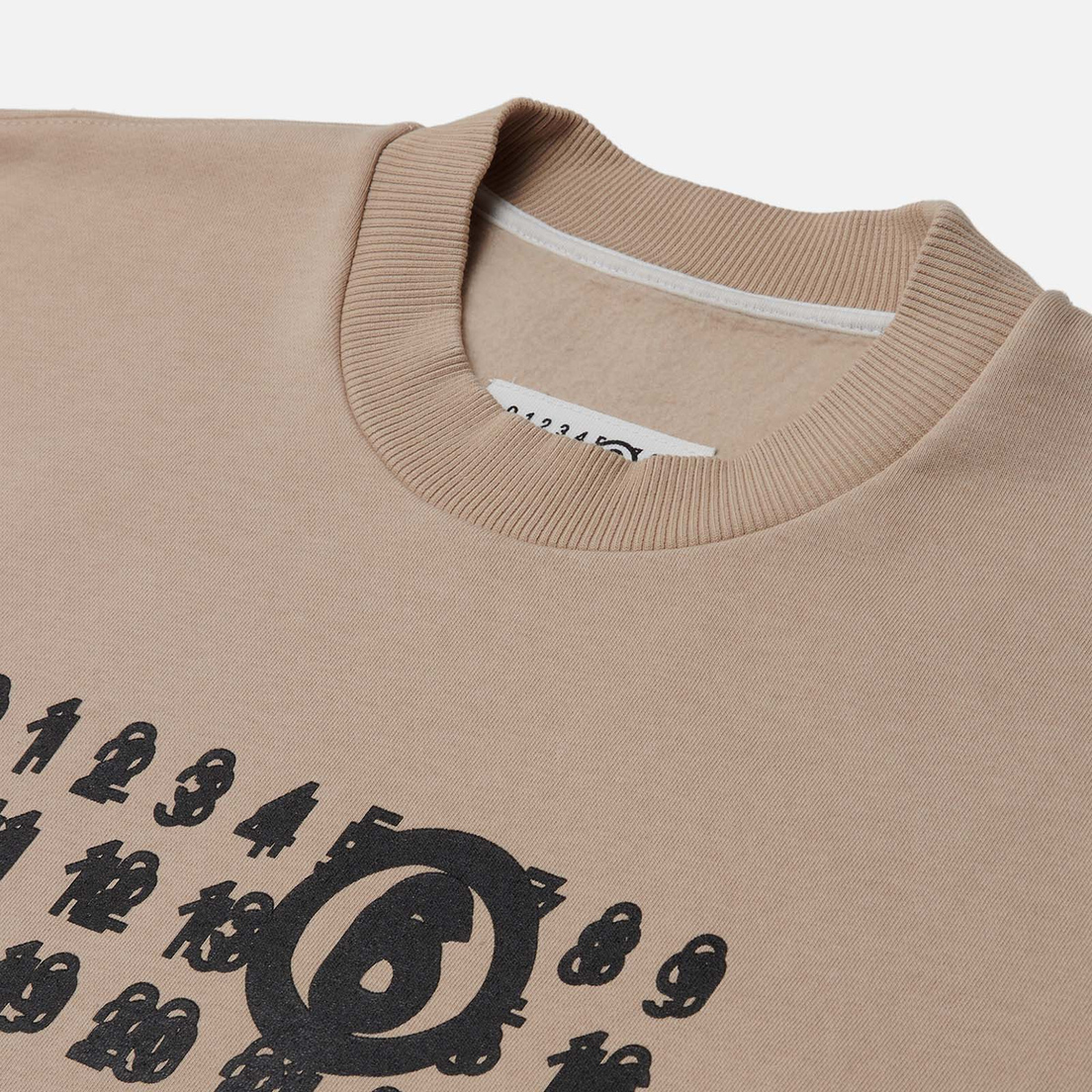 Maison Margiela MM6 Мужская толстовка Triple Logo Crew Neck