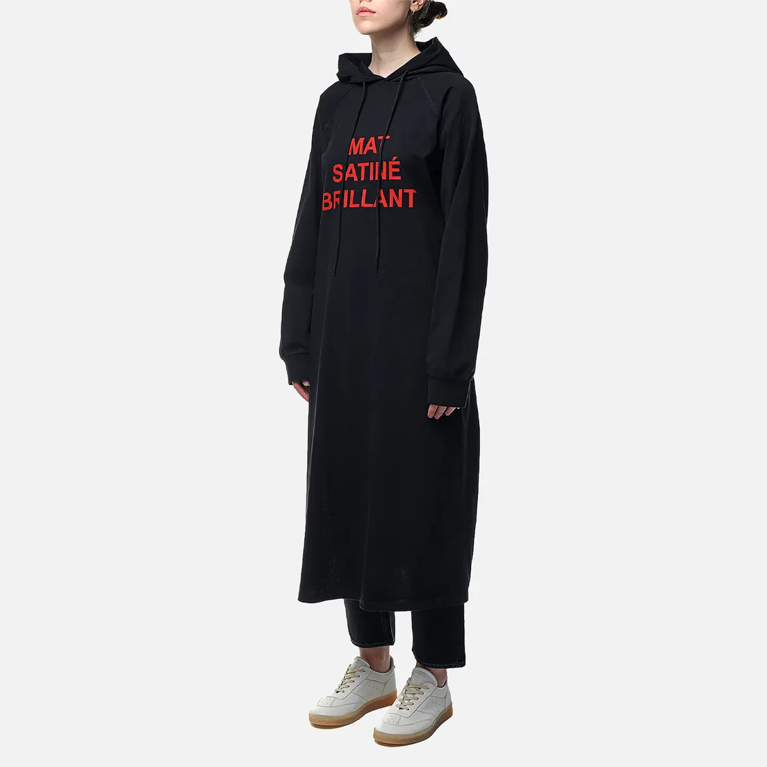Maison Margiela MM6 Женская толстовка Mat Satine Brillant Long Hoodie