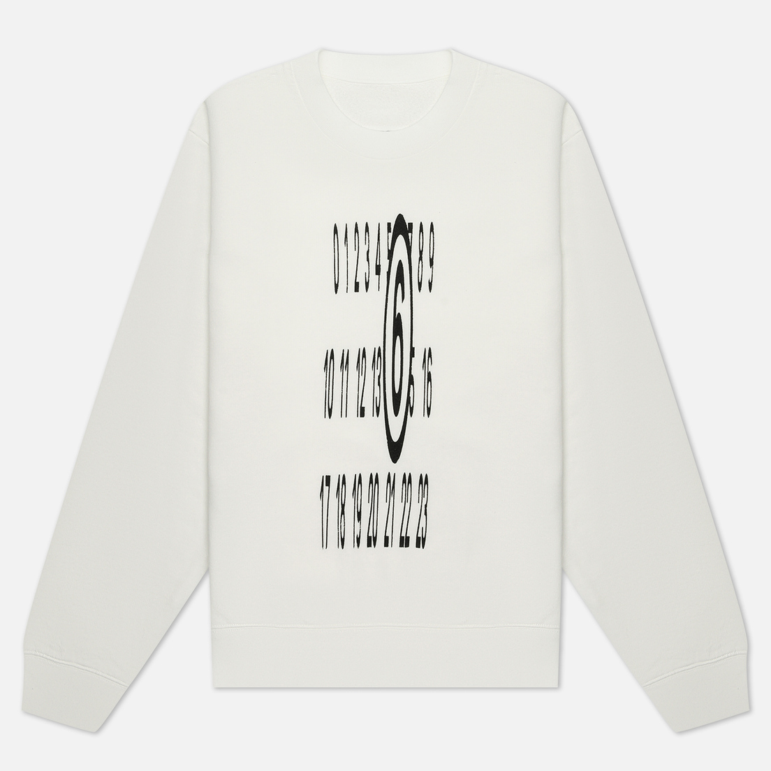 Maison Margiela MM6 Женская толстовка Elongated Numeric Printed