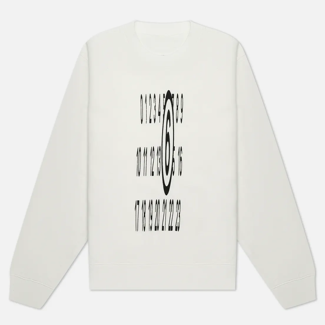Maison Margiela MM6 Женская толстовка Elongated Numeric Printed
