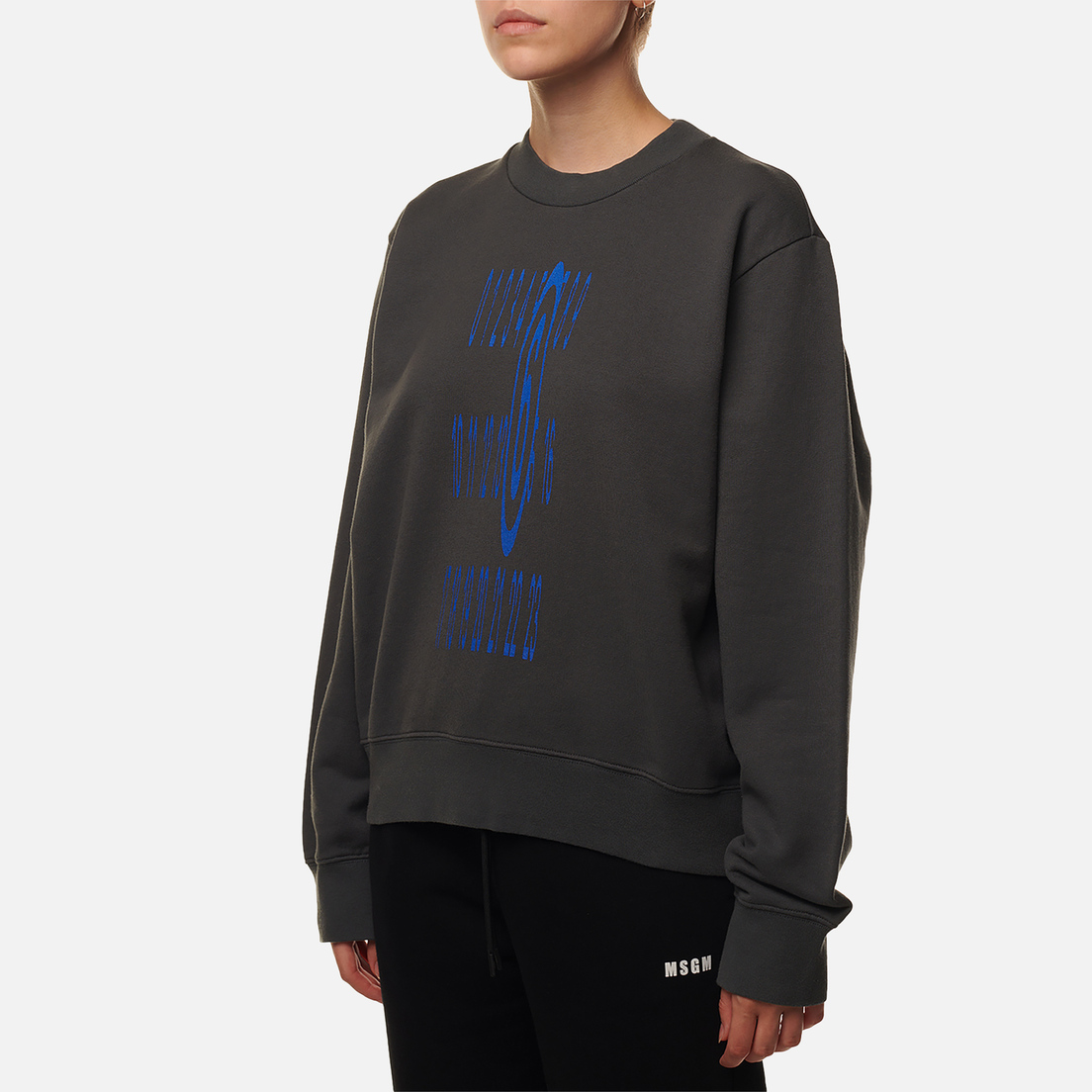 Maison Margiela MM6 Женская толстовка Elongated Numeric Printed