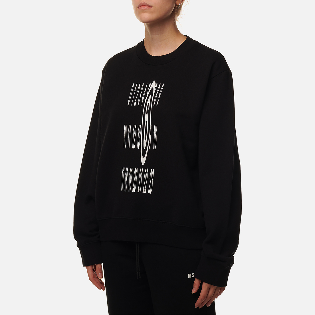 Maison Margiela MM6 Женская толстовка Elongated Numeric Printed