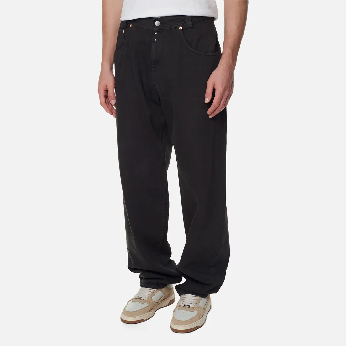 Maison Margiela MM6 Мужские джинсы Garment Dyed Wide