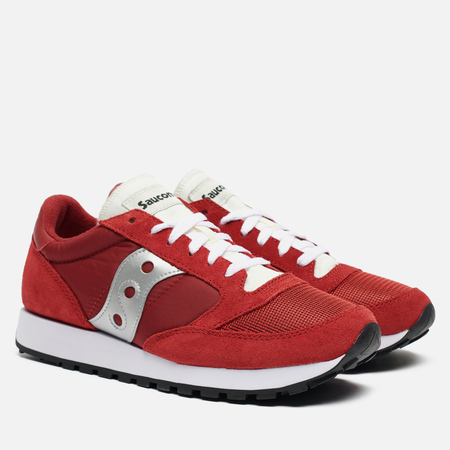 фото Мужские кроссовки saucony jazz original vintage, цвет красный, размер 40 eu