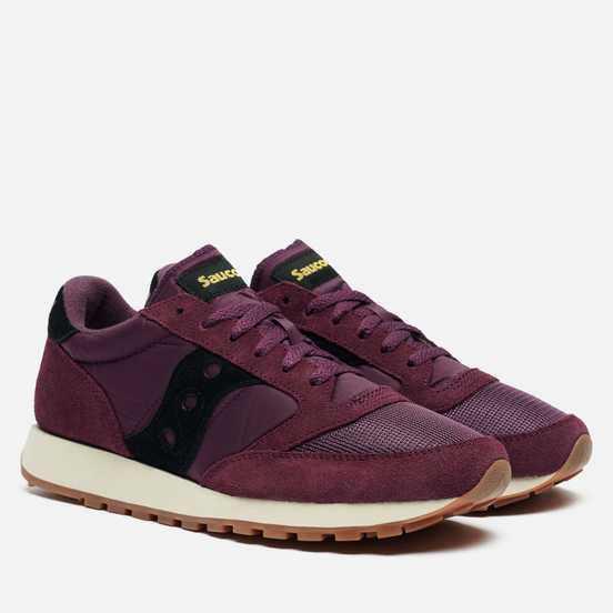 Мужские кроссовки Saucony Jazz Original Vintage Suede Logo Blackberry/Black