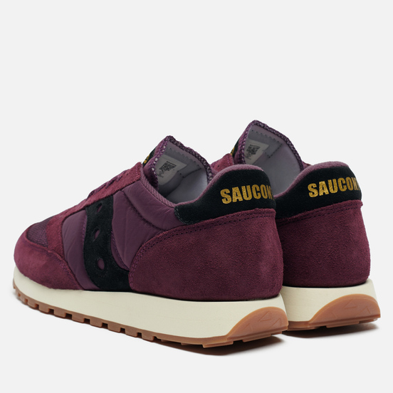 Мужские кроссовки Saucony Jazz Original Vintage Suede Logo Blackberry/Black