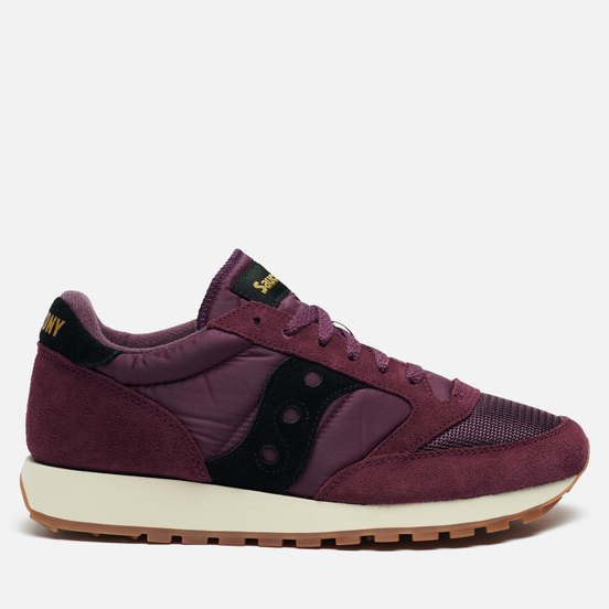 Мужские кроссовки Saucony Jazz Original Vintage Suede Logo Blackberry/Black