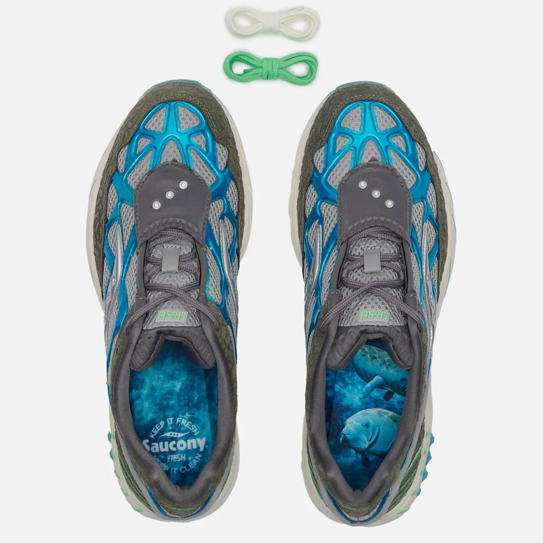 Saucony Мужские кроссовки x Fresh Rags Grid Web Manatee