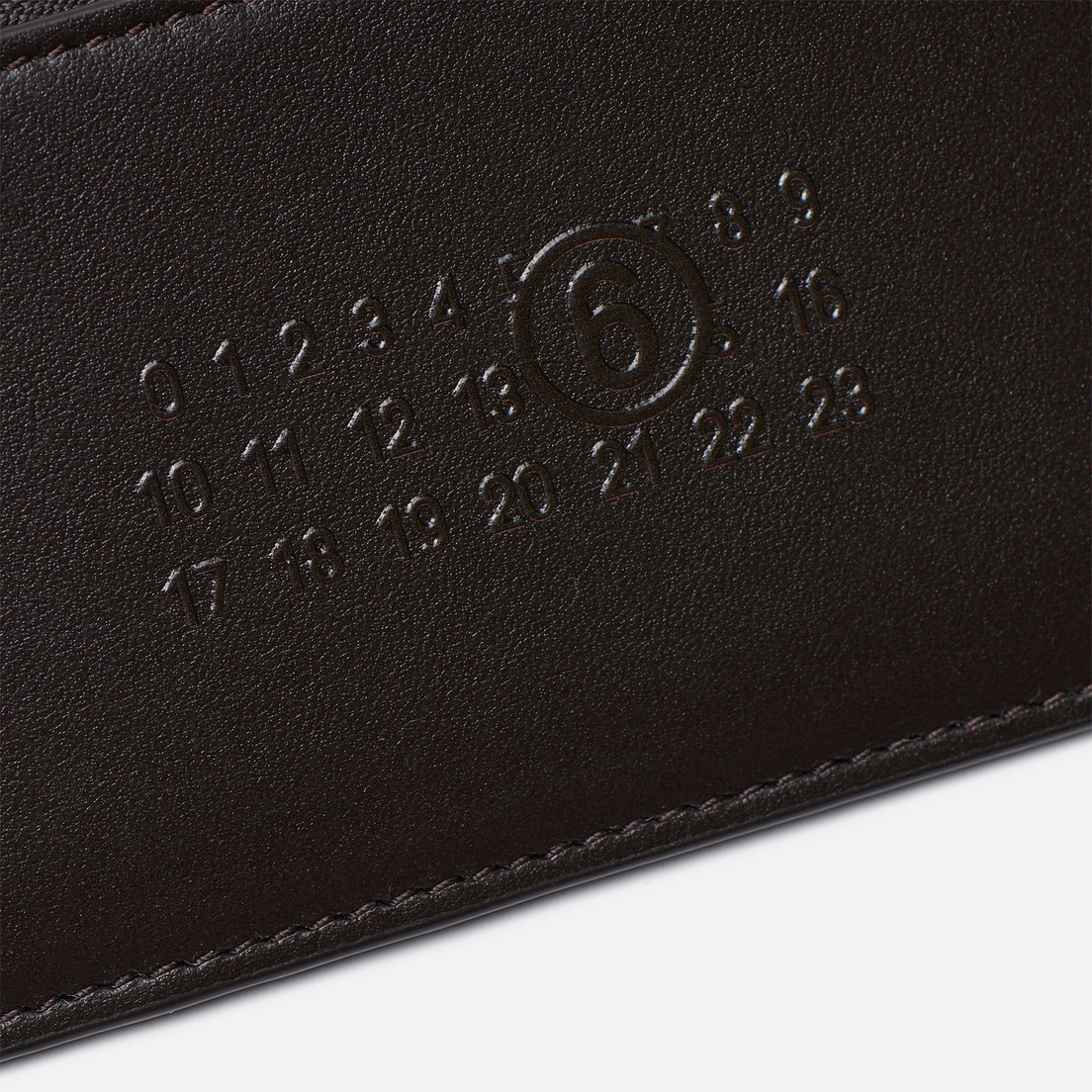 Maison Margiela MM6 Держатель для карт Embossed Number Logo Zip