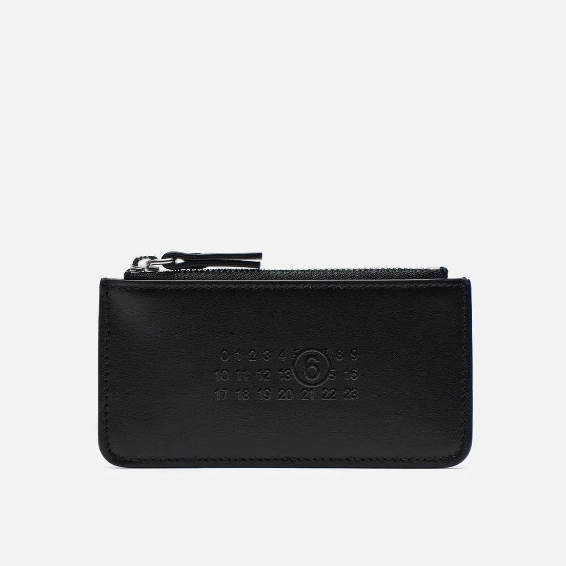 Maison Margiela MM6 Держатель для карт Embossed Number Logo Zip