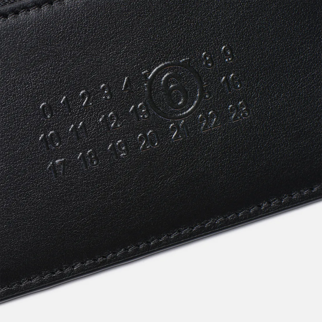 Maison Margiela MM6 Держатель для карт Embossed Number Logo Zip