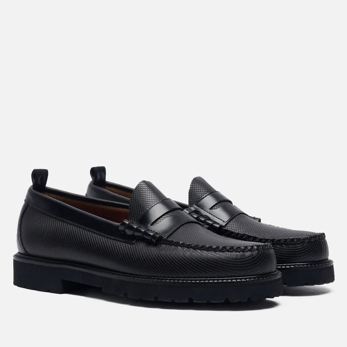 Fred Perry Мужские ботинки лоферы x G.H. Bass Textured