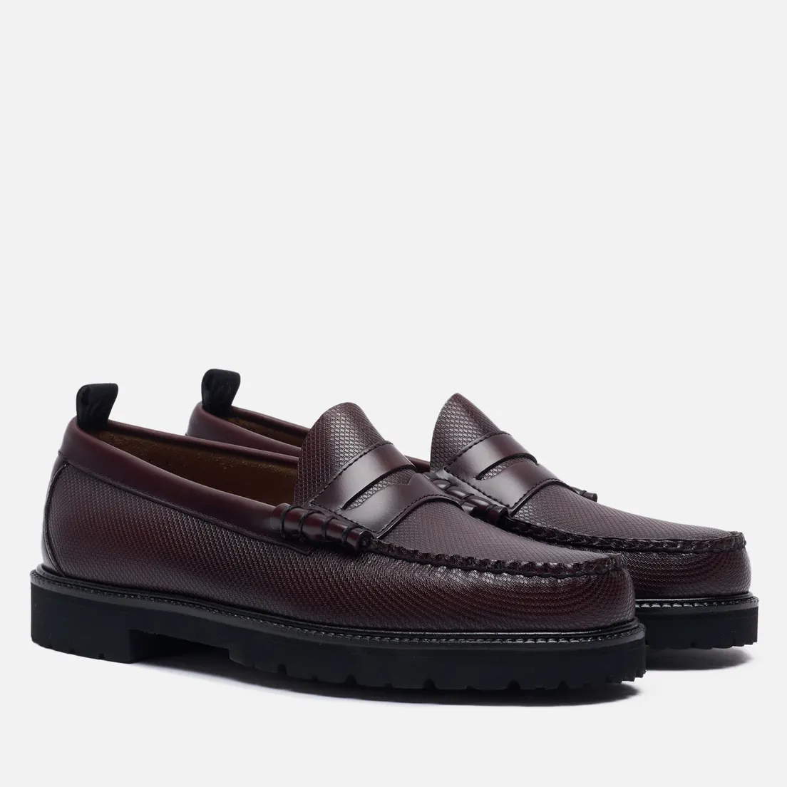 Fred Perry Мужские ботинки лоферы x G.H. Bass Textured